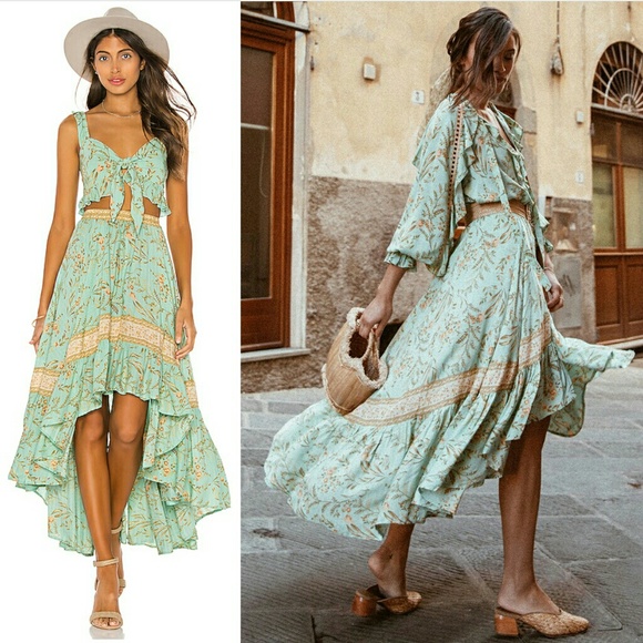 New spell designs Maisie skirt vintage turquoise M - Picture 3 of 8